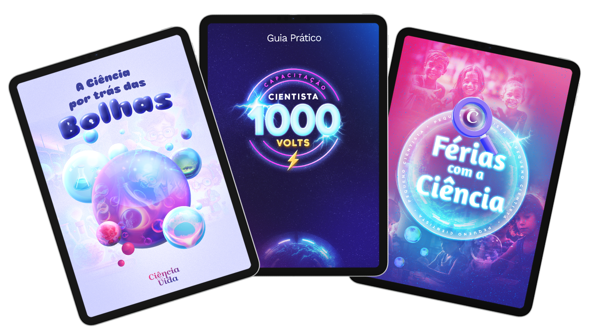 Guias práticos Bolhas, Cientista 1000 Volts e Férias com a Ciência